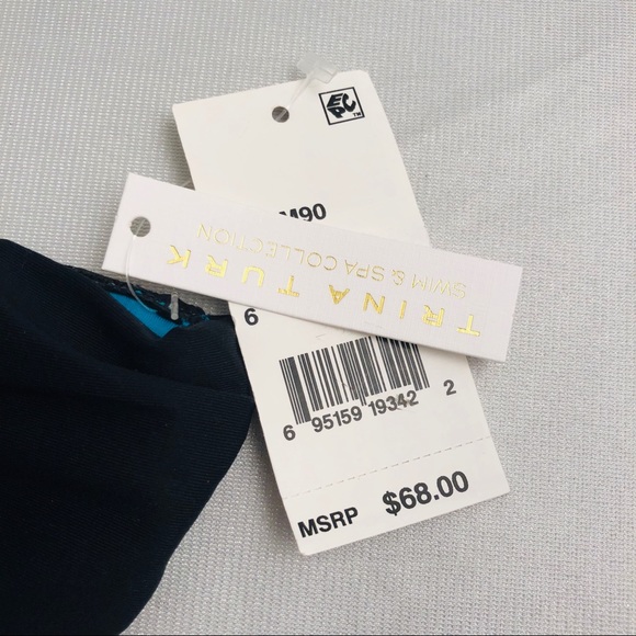 Trina Turk swim and spa Nepal black multicolor paisley print bikini bottom - Picture 5 of 11